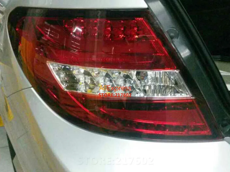 SONAR бренд для Benz c класс задние фонари W204 C180 C200 C230 C260 светодиодные 2007 2010 год красный