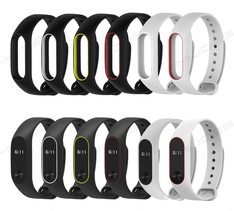 Mi рабочих мест mi band 2 аксессуары в едином положении во время занятий легкой атлетикой, mi band 2 ремешок замена силиконовый браслет для спортивной камеры Xiao mi band 2 умный браслет на запястье