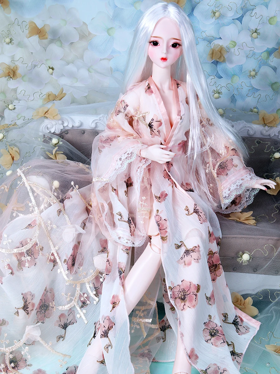 Кукольная одежда ручной работы халат ночная рубашка для 1/3 Bjd куклы аксессуары 60