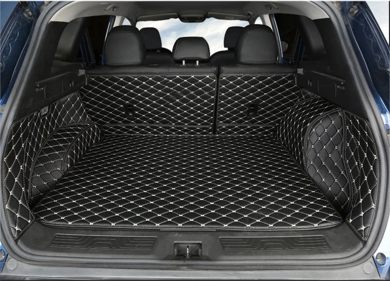Роскошный Прочный Коврик для багажника из волоконной кожи renault kadjar 2015 2016 2017 2018 2019