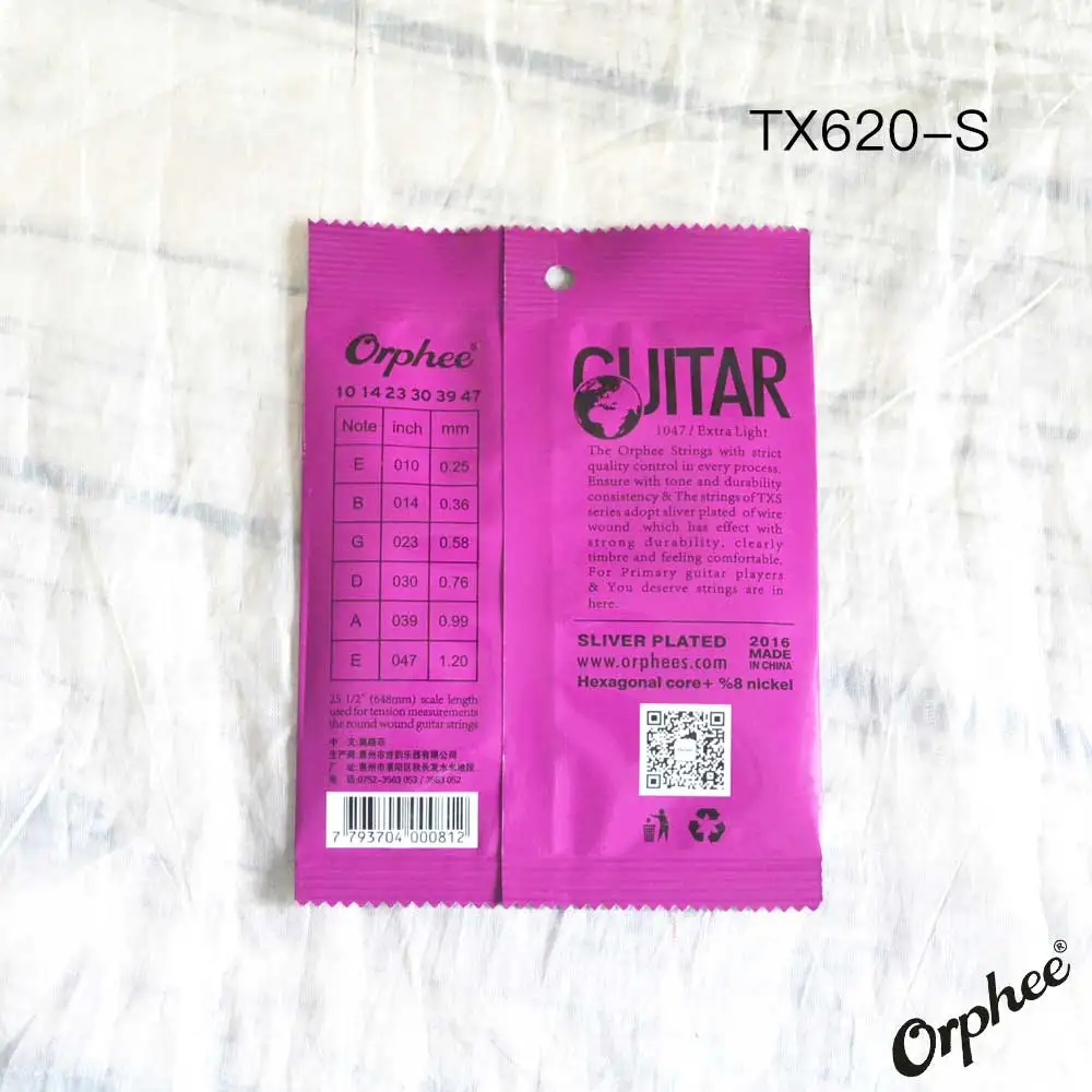 20 компл./лот Orphee TX Высококачественная шестиугольная углеродистая сталь в народном стиле Гитары ra акустической гитары 75/25 фосфористая бронза - Цвет: 20sets - TX620S