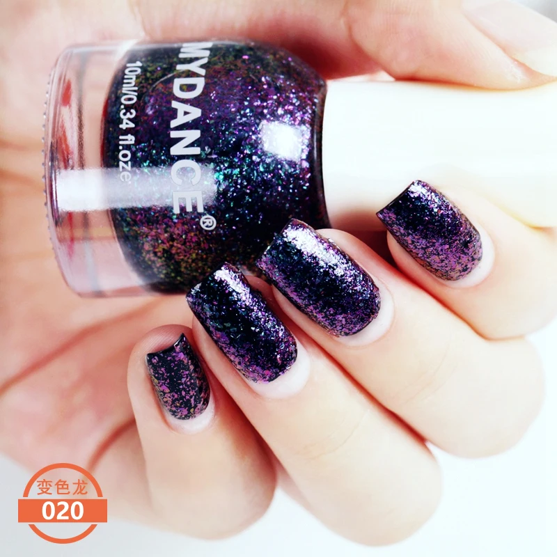 22 цвета mydance лак для ногтей хамелеон фиолетовый Galaxy Блеск гель Блёстки лаки |