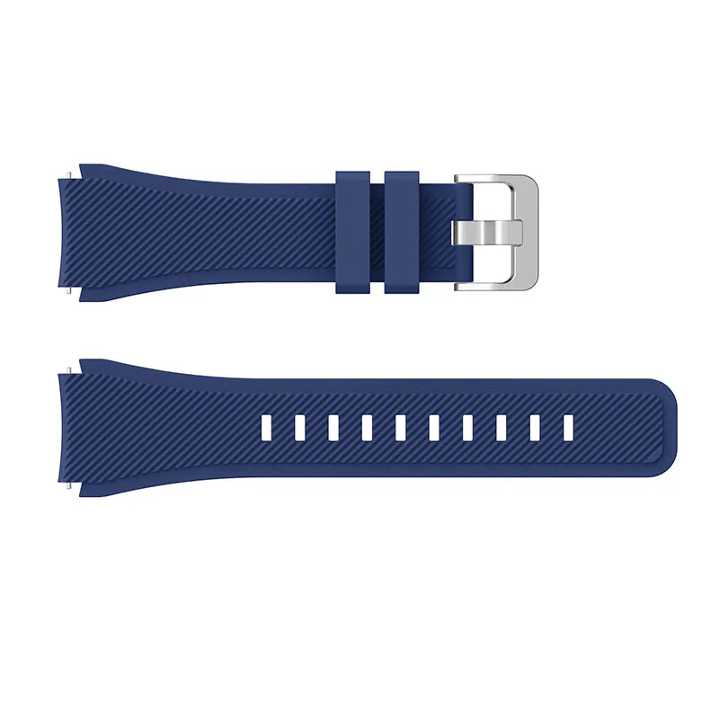 Силиконовый браслет на запястье для huawei часы GT для Amazfit Stratos 2/2 S для samsung Шестерни S3 Frontier классический ремешки для часов браслет