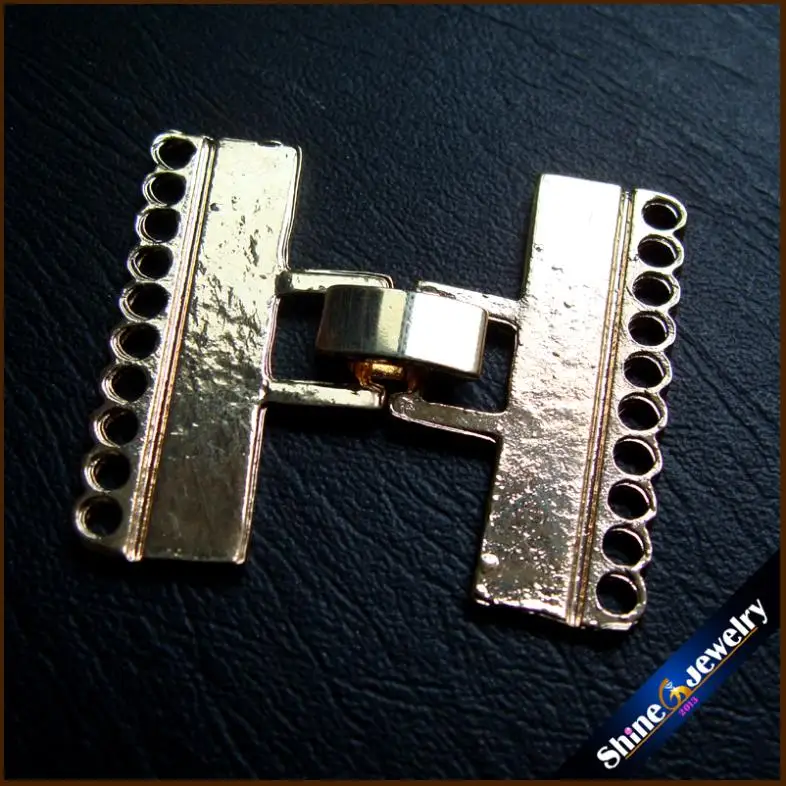 Оптовая продажа 10 струн жемчужные бусины застежка для ожерелья ювелирные