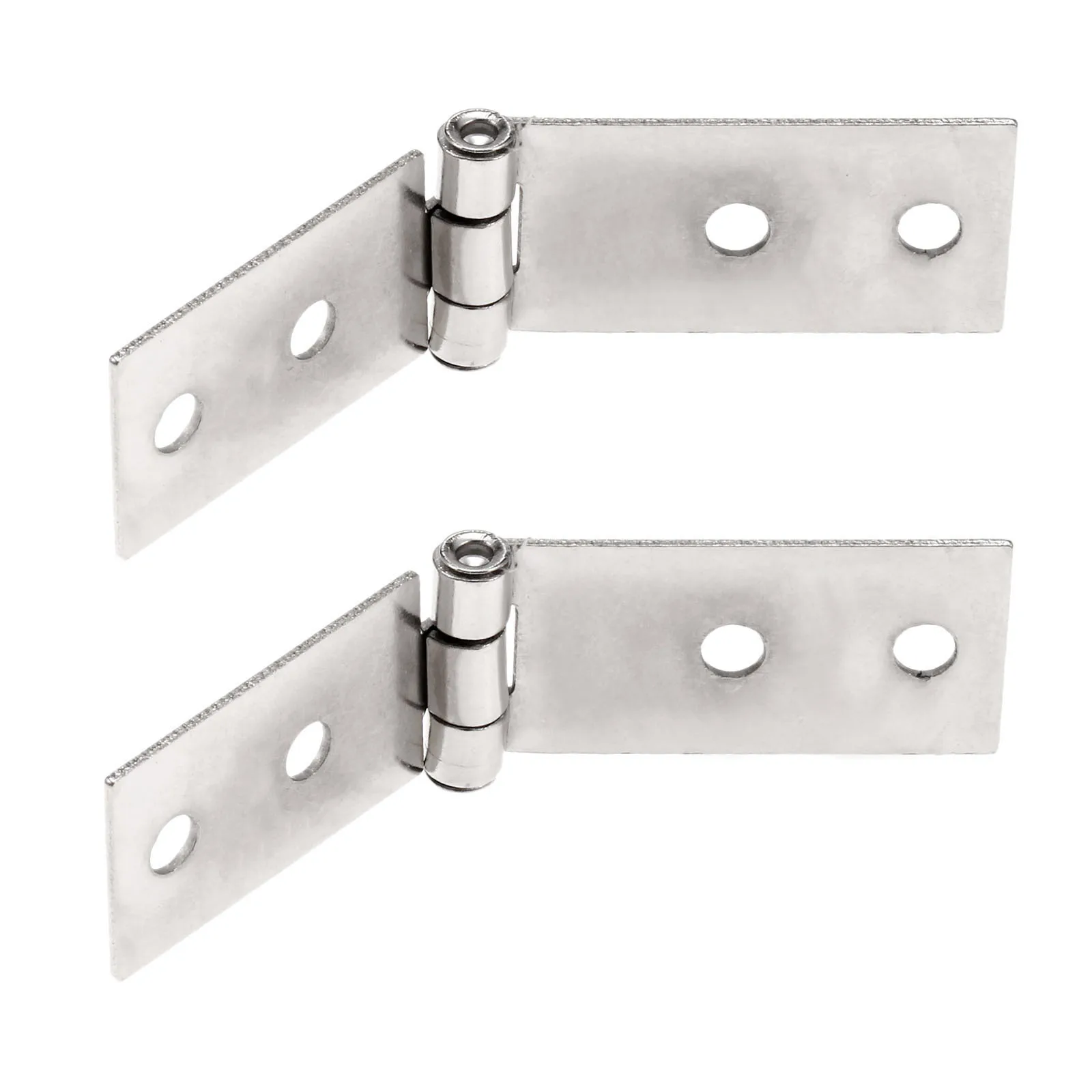 DRELD 2Pcs серебряные для шкафа дверной Чемодан петли с 4 отверстиями ювелирные