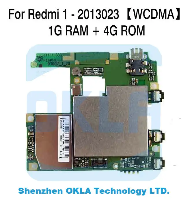 1 шт. для Xiaomi Redmi1 Hongmi Mi1 1G RAM 4G ROM 2013023 WCDMA Материнская плата логическая замена