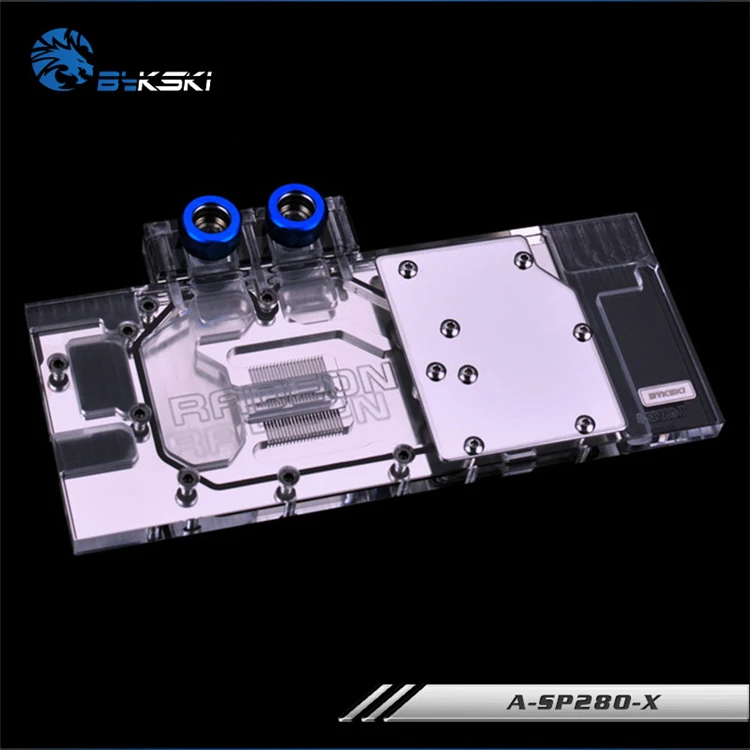 Bykski полное покрытие графическая карта блок использовать для Sapphire-Radeon-R9-280X-TRI-X-3GB-GDDR5 медный радиатор водоблок
