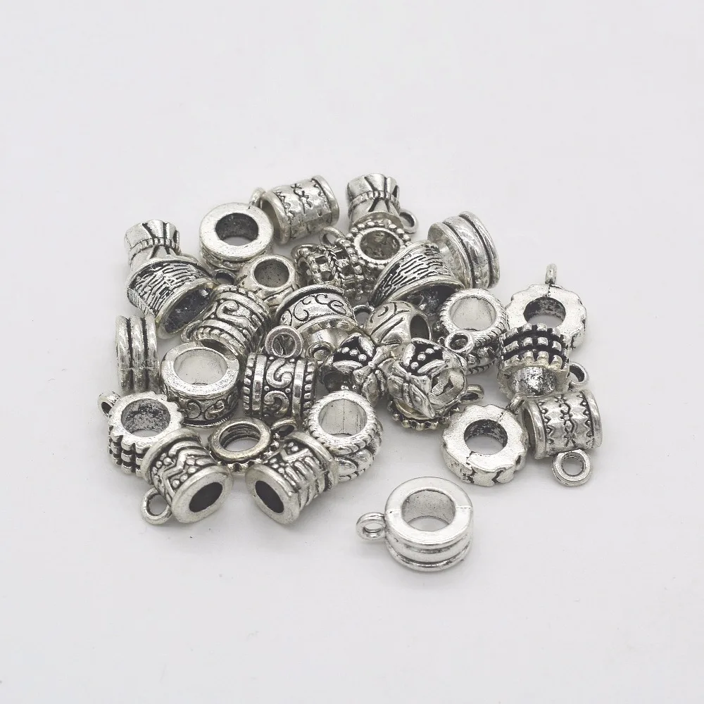 Бусины из цинкового сплава для самостоятельной сборки 30 шт. Европейский разъем