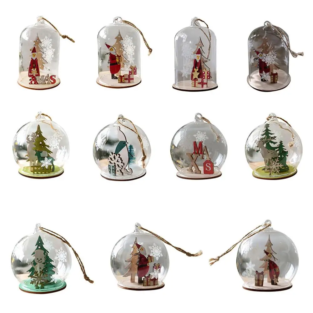 Новогодний шар из прозрачного стекла BallBauble Рождественский Декор орнамент
