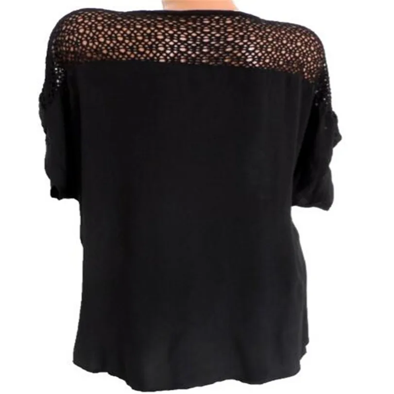 

ladies Large size Blouse spring summer Slash collar lantern sleeve shirt loose casual double chiffon blouse Plus size Tops