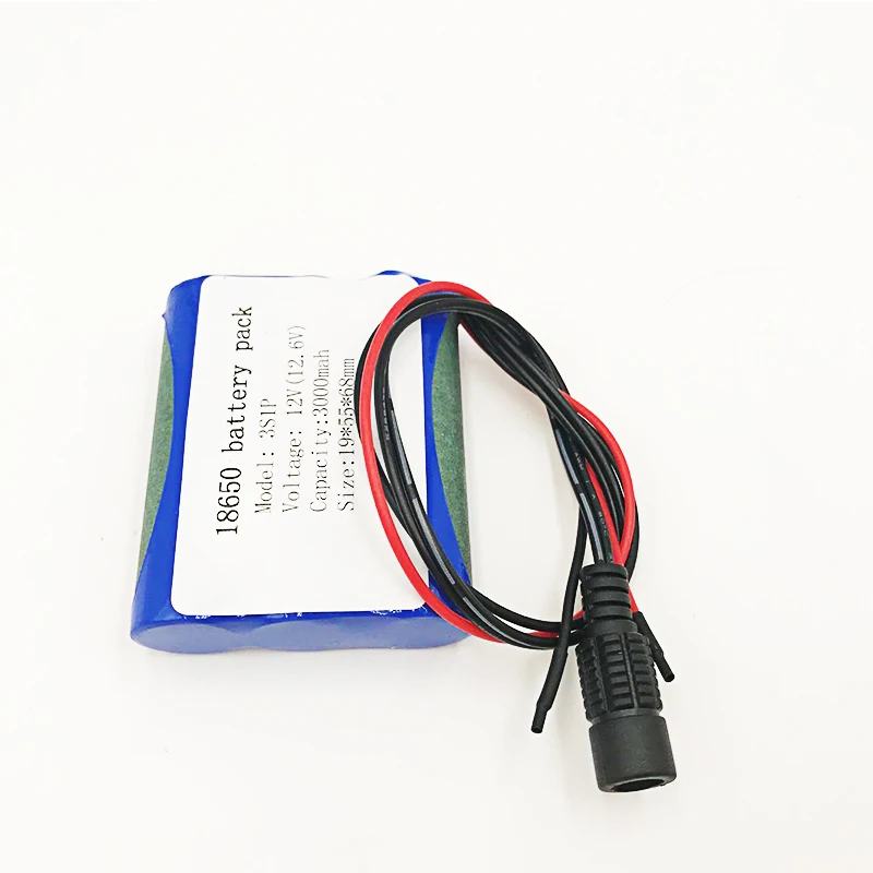 Laudation 18650 12V Батарея пакет 3000 мА/ч 3Ah 12 6 V Перезаряжаемые для CCTV/Камера/Портативный