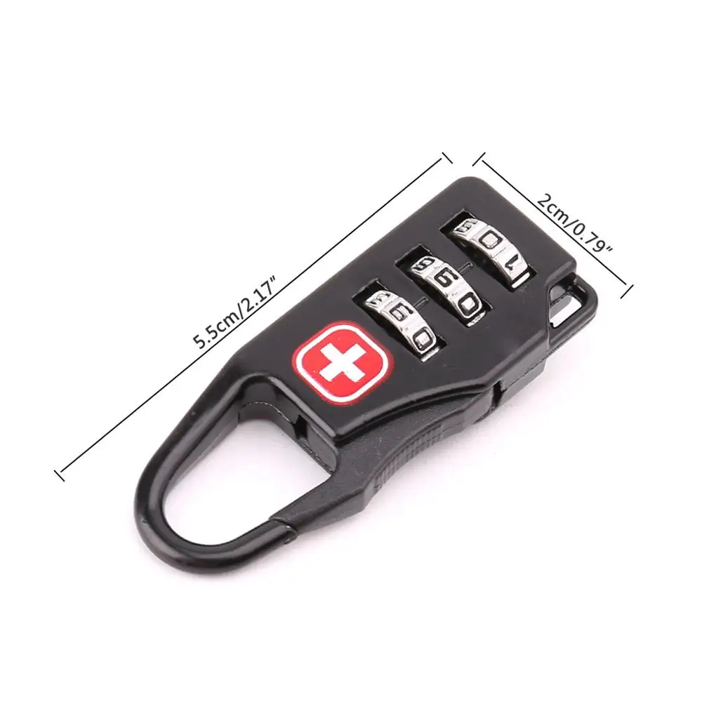 Швейцарскими крестами символ Комбинации код безопасности мини-замок Чемодан