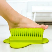 massage bath brush for foot rub feet exfoliating suction cup design soft fur feet dead skin cleaning rubbing artifact lazy tool