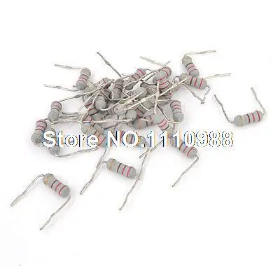 

30 Pcs 220 Ohm 1W 2 Pin Axial Leads Metal Oxide Film Resistors