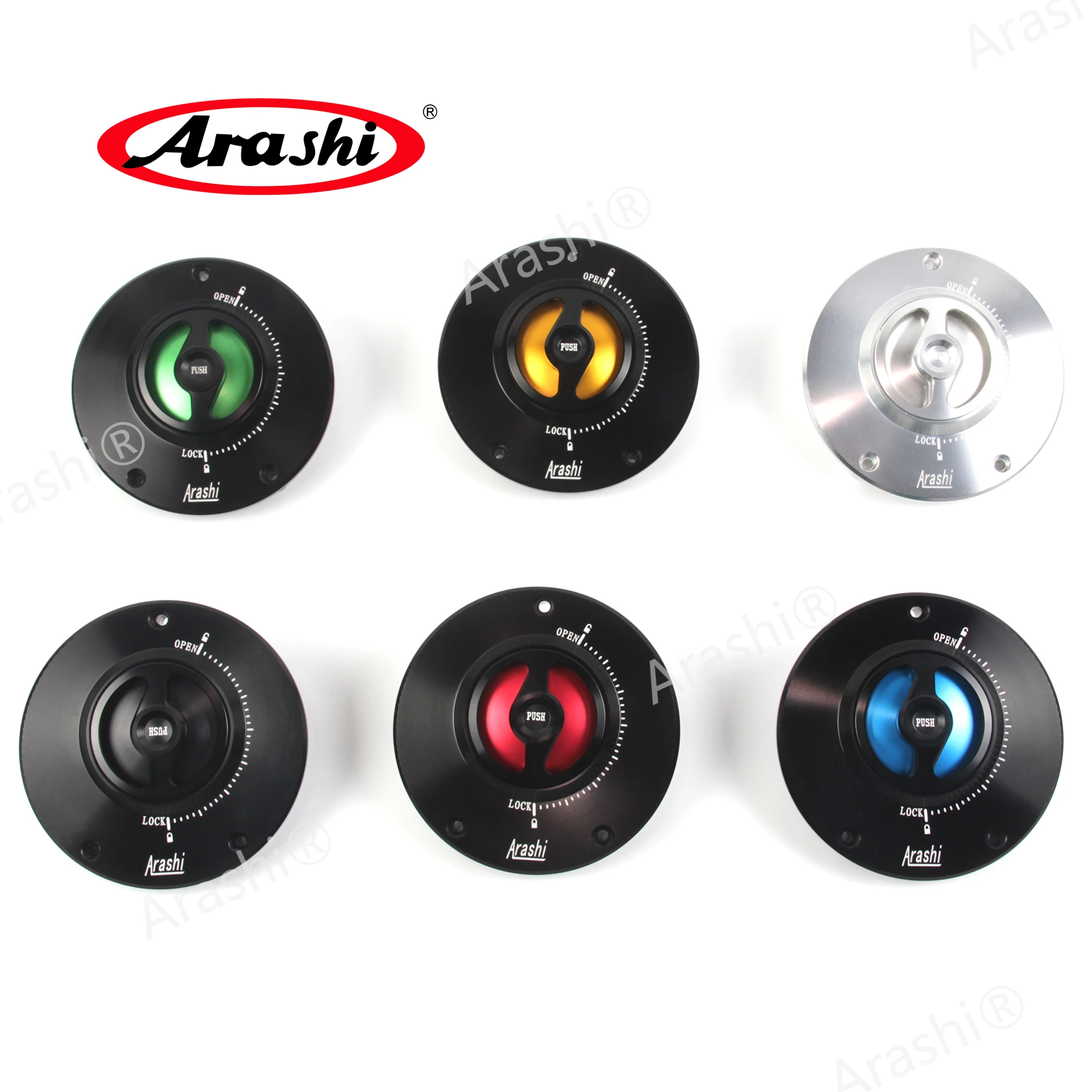 

Arashi Motorcycle CNC Fuel Cap Gas Tank Cover Aluminium Accessories 3 Mounting Spots For HONDA VFR800 VTEC CB1300 CBX F CB400