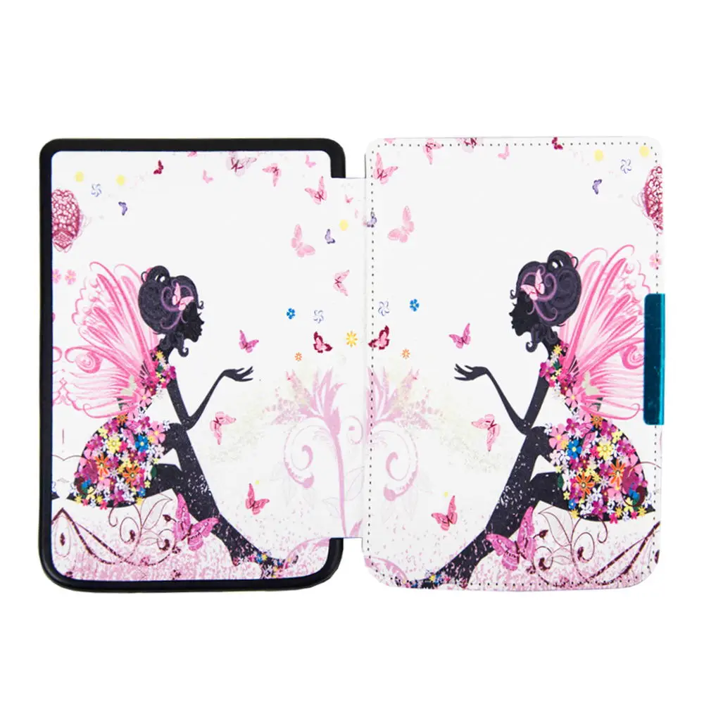 Защитный смарт-чехол для Pocketbook 614 plus, 625 basic touch 2626/626 plus ereader из искусственной кожи+ подарок - Цвет: PB624 SY JLNH