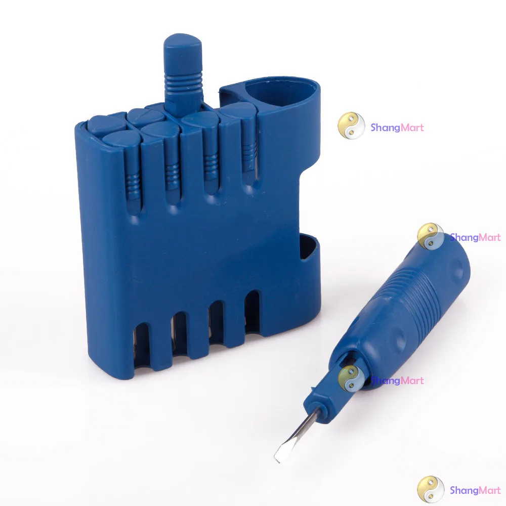 ShangMart original brand New Blue 8Pcs 8 In1 Portable Multi-function Screwdriver Repairing Tool Kit Cheaper! | Спорт и развлечения