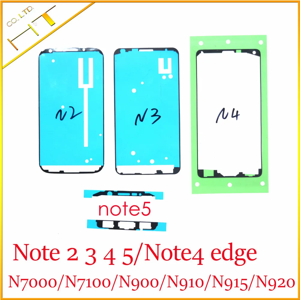 2x оригинальный клейкий стикер для переднего корпуса ЖК-экрана Рамка samsung Galaxy Note 2 3