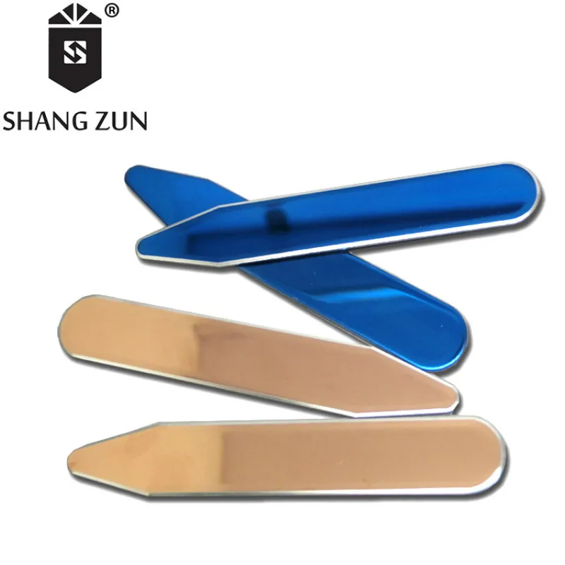 SHANG ZUN 4 шт. двойной зеркальный полированный воротник жесткие прокладки для