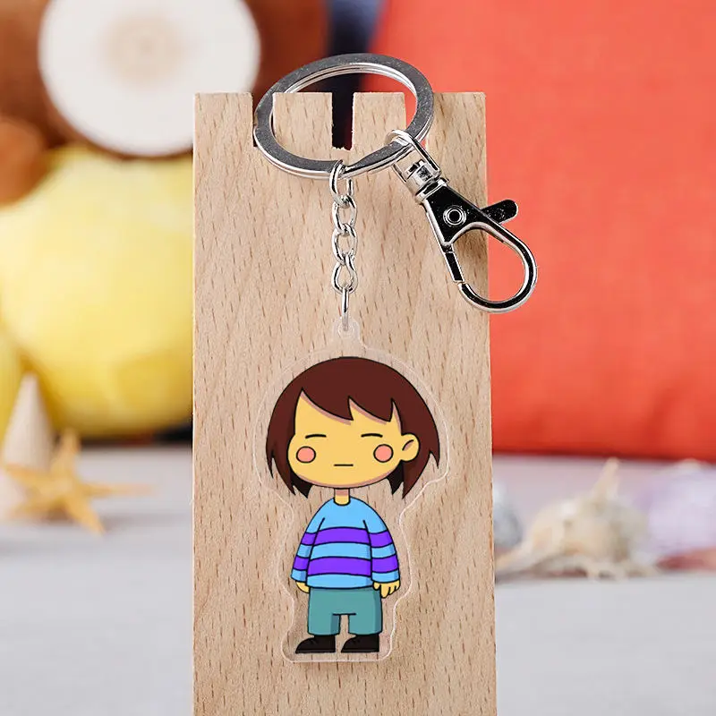 Игра Undertale мультфильм фигура автомобильный брелок держатель лучший друг Выпускной подарок на Рождество