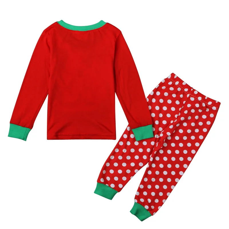 Christmas Kids Pajamas Santa Claus Cotton Boys Girls Sleepwear Suit Long Sleeve Children Clothing Sets Baby Nightwear Brand | Детская