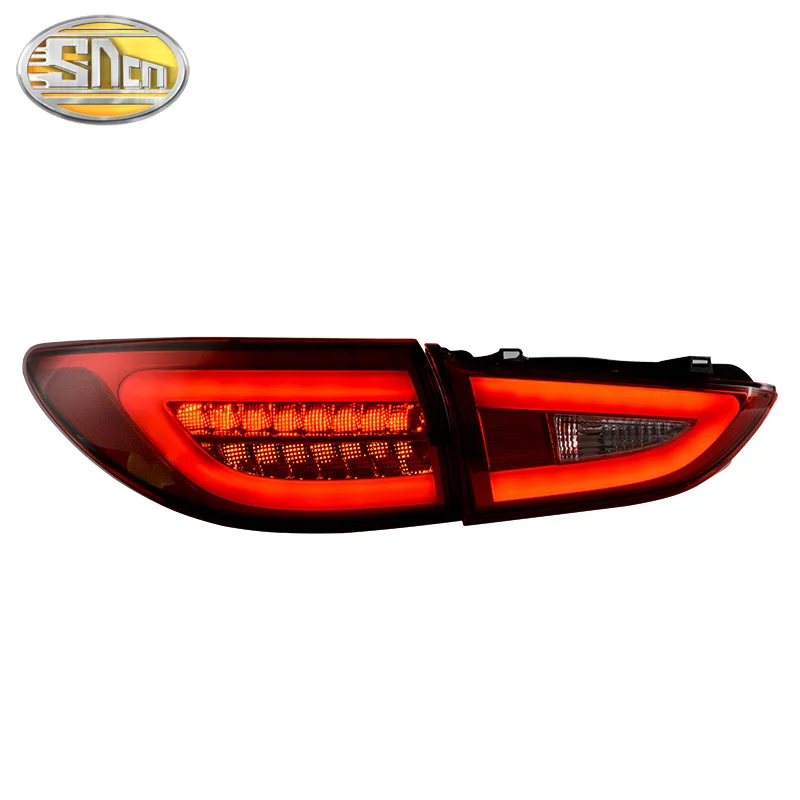 Car LED Tail Light Taillight For Mazda 6 Atenza 2013- Rear Running Light+ Brake Light+ Reverse Lamp+ Turn Signal Light
