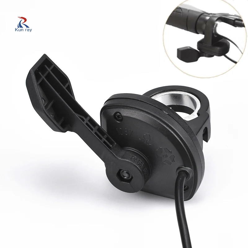 

kunray E-bike Accelerator Electric Bicycle Scootor Accelerator Thumb Throttle Ebike Speed Control Handlebar 24V 36V 48V 72V 96V