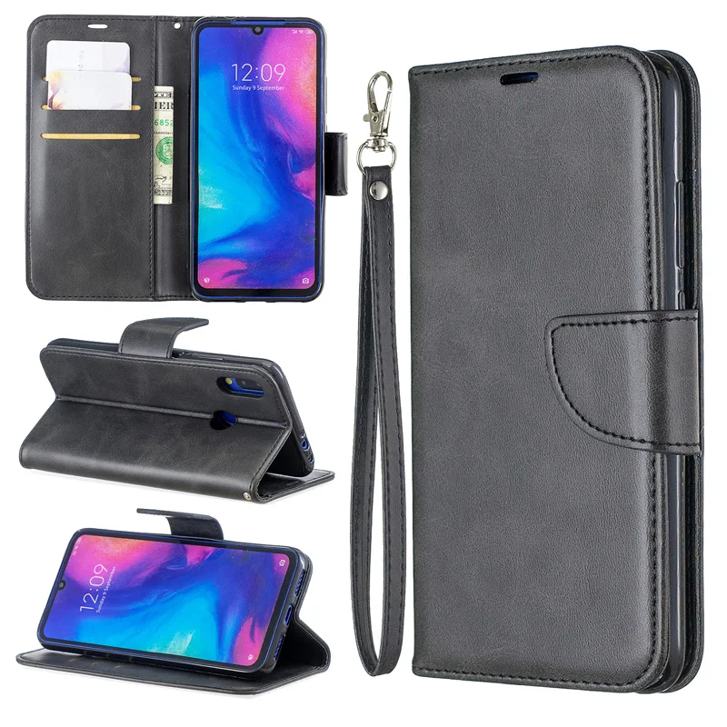 2019 кожаный чехол футляр на для Xiaomi Redmi Note 7 6 K20 5 Pro 7A 6A Plus 5A 4 X Винтаж Чехол книжка mi A2