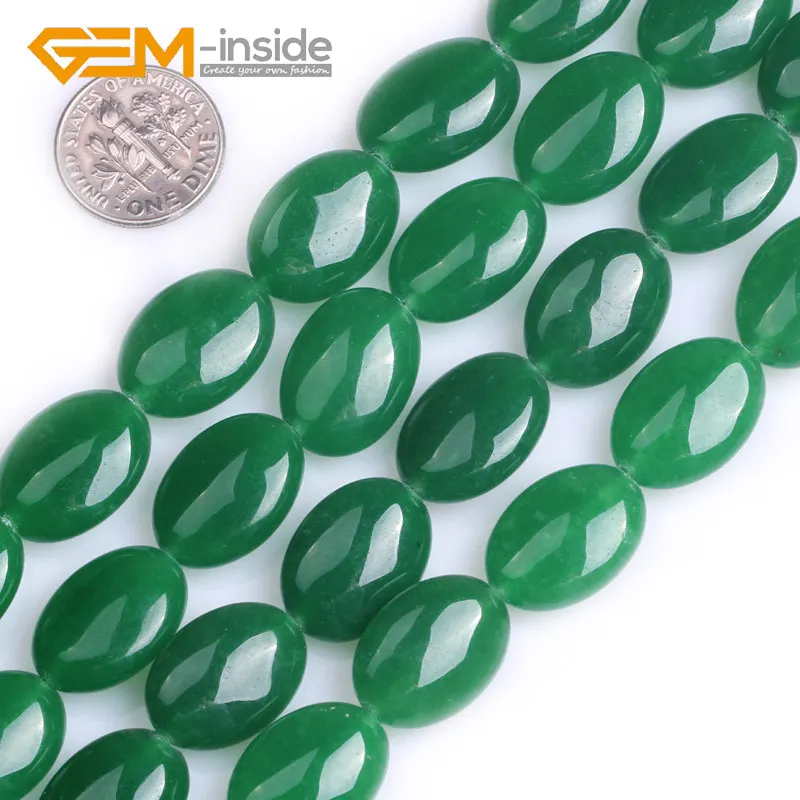 

Olivary Oval Aventurine Jades Beads Stone Beads DIY Loose Beads For Jewelry Making Strand 15" GEM-inside Free shipping