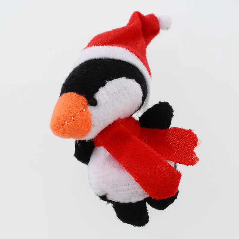 5pcs/set Christmas Santa Claus Snowman Dear Bear Penguin Finger Puppets Educational Plush Toy Doll |