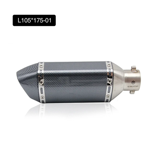 L105 175-01 Zsdtrp Универсальный 51 мм мотоциклетные akrapovic Yoshimura глушитель выхлопной трубы с дБ убийца для Yamaha nmax Honda crf 230 cb650f - Цвет: L105 175-01