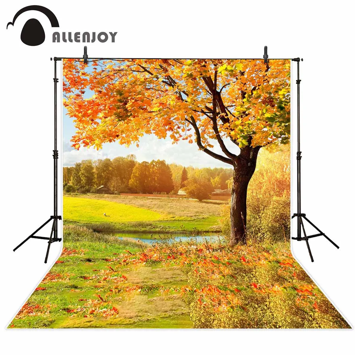 Allenjoy backdrop for photographic studio autumn Withered trees forest at the morning park background landscape photocall | Электроника