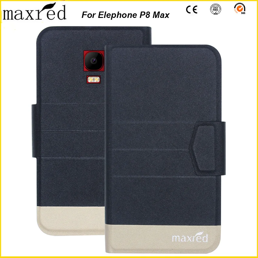 Максимум 5 цветов оригинал! Чехол Elephone P8 Max высококачественный откидной