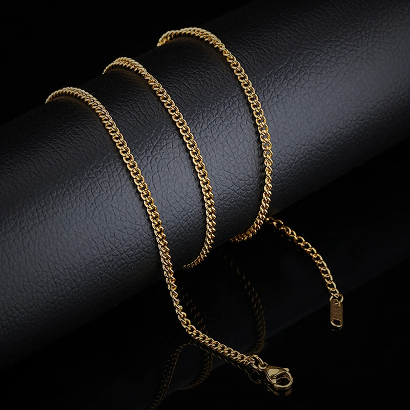 Смешанный 3 шт./лот Титан простой дизайн Цепочки и ожерелья Сталь тонкие туфли на