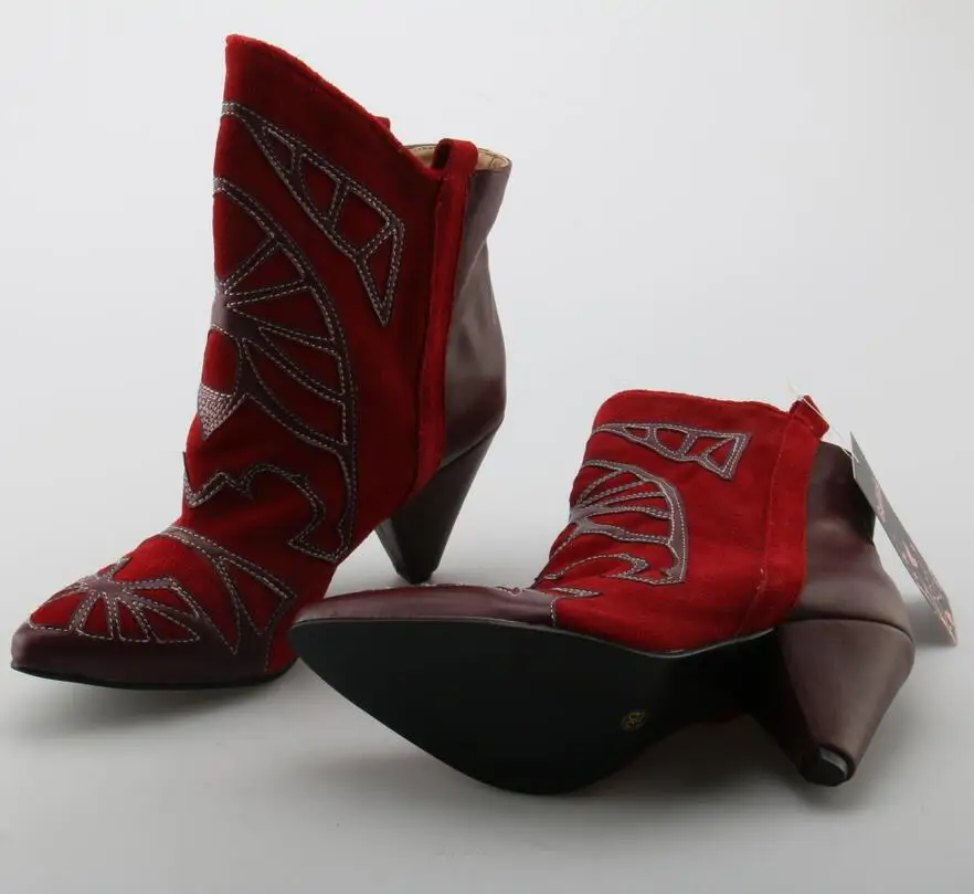 Классические Элегантные женские ботинки на КОНУСНОМ каблуке Лидер продаж 2018