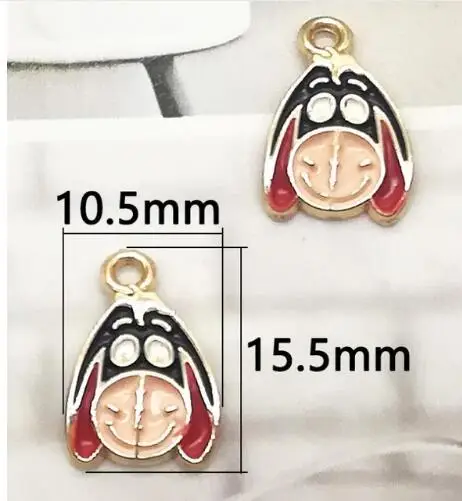 Новинка 100 шт. эмалированные металлические подвески с мультипликационным