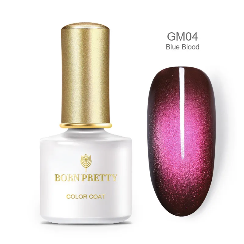 Glamorous BPGM04 BORN PRETTY 6 мл Гель-лак для ногтей магнитный эффект кошачьих глаз УФ-гель гламурный Хамелеон Гель-лак замачиваемый УФ светодиодный лак - Цвет: Glamorous BPGM04
