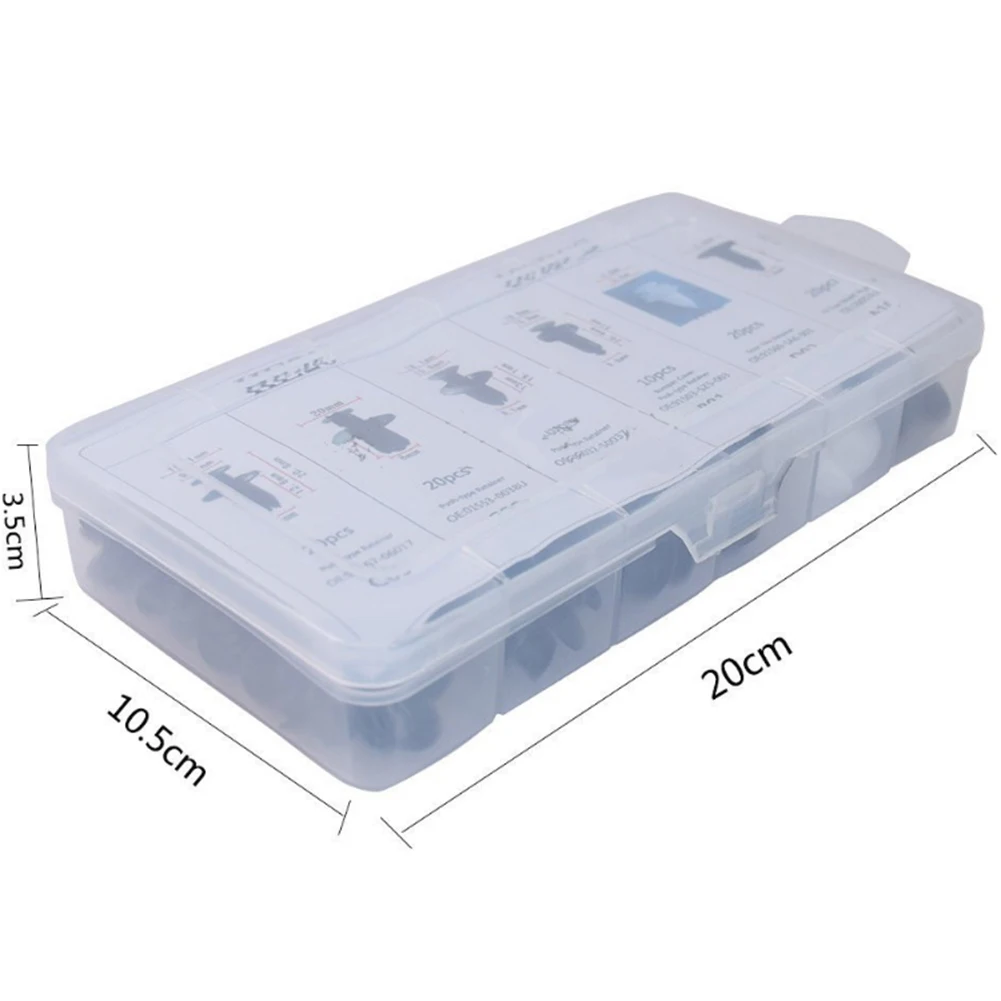 

100PCS Mixed Auto Fastener Vehicle Bumper Fender Retainer Rivet Clip Door Universal Fastener Clips