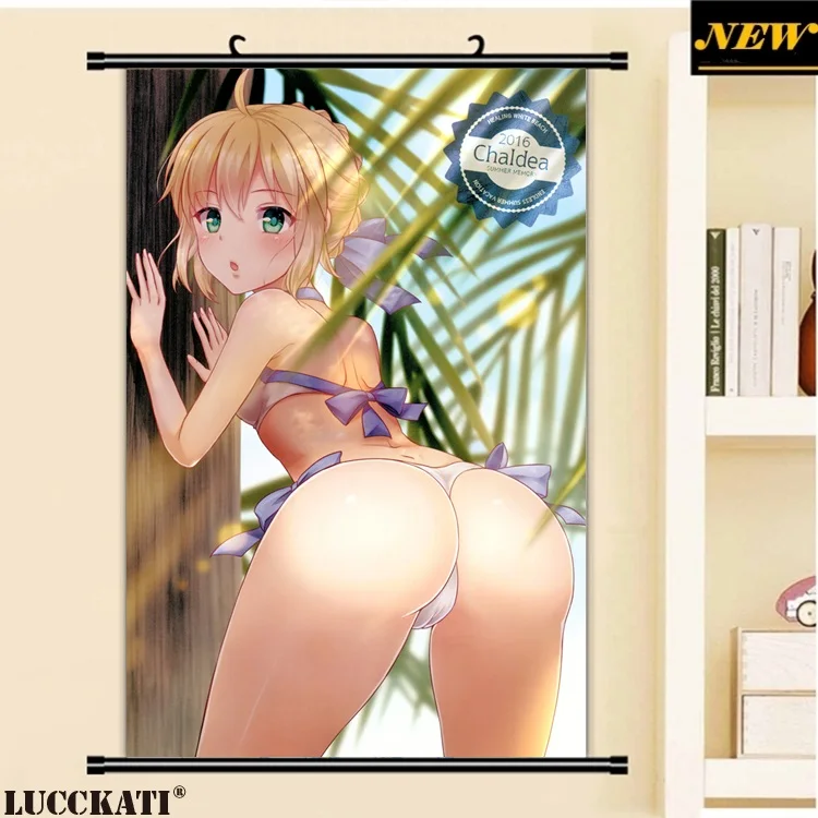 40X60 см Fate grand order Fate/go Fgo нарисованная Аниме Картина Настенная плакат в рулоне Ткань