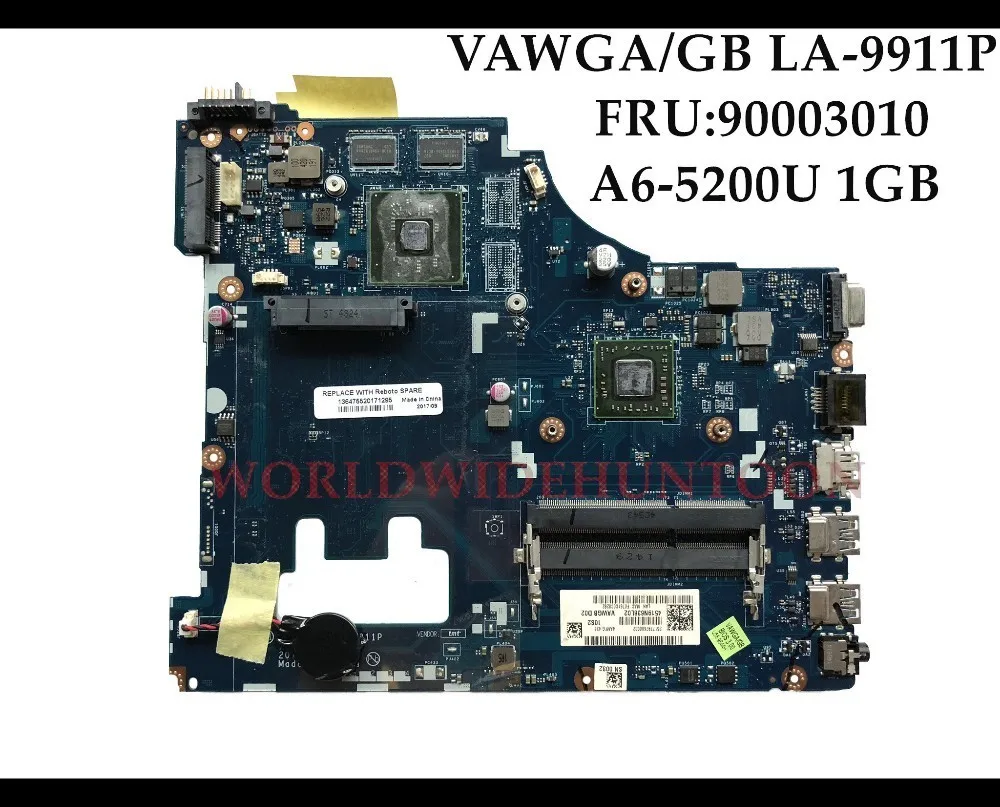 Высококачественная материнская плата VAWGA/GB LA 9911P для ноутбука Lenovo G505 FRU:90003010 A6 5200U