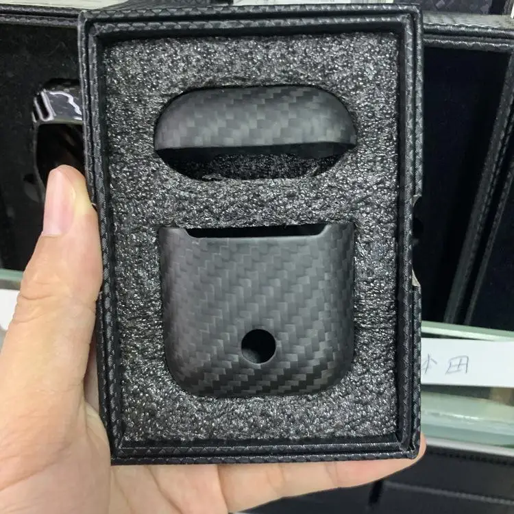 Чехол для наушников BEESCLOVER из углеродного волокна для Apple AirPods 1/2, беспроводной Чехол, полный защитный чехол s, аксессуары для наушников r25