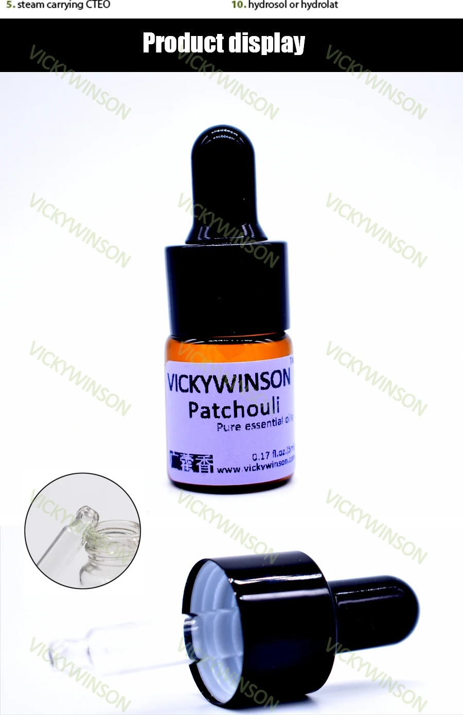 VICKYWINSON, эфирное масло пачули, 5 мл, натуральное, устраняет акне, снимает eczema calm WD14