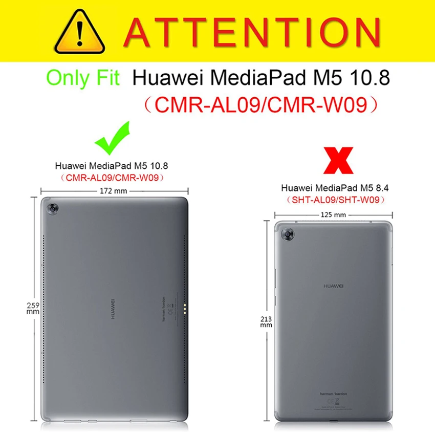 Чехол из искусственной кожи для Huawei Mediapad M5 10 Pro 8 дюймов CMR-W09 чехол планшета +
