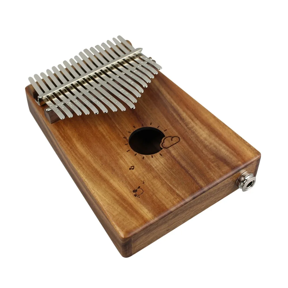 17 клавиш калимба Африканское твердое красное дерево большой палец пианино с