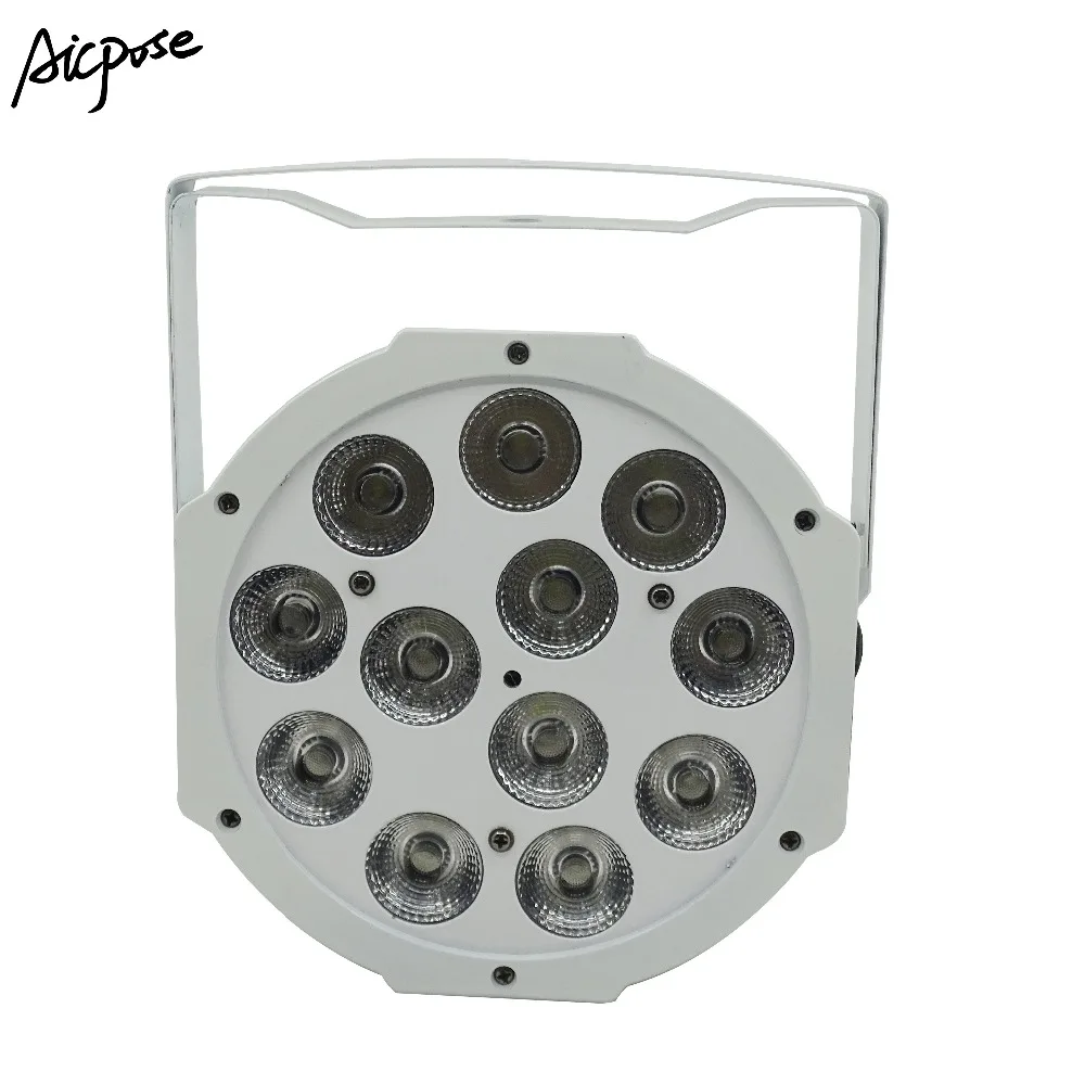 10 шт./лот пульт дистанционного управления Par Light 12x12 Вт RGBW 4 в 1 белый плоский свет с