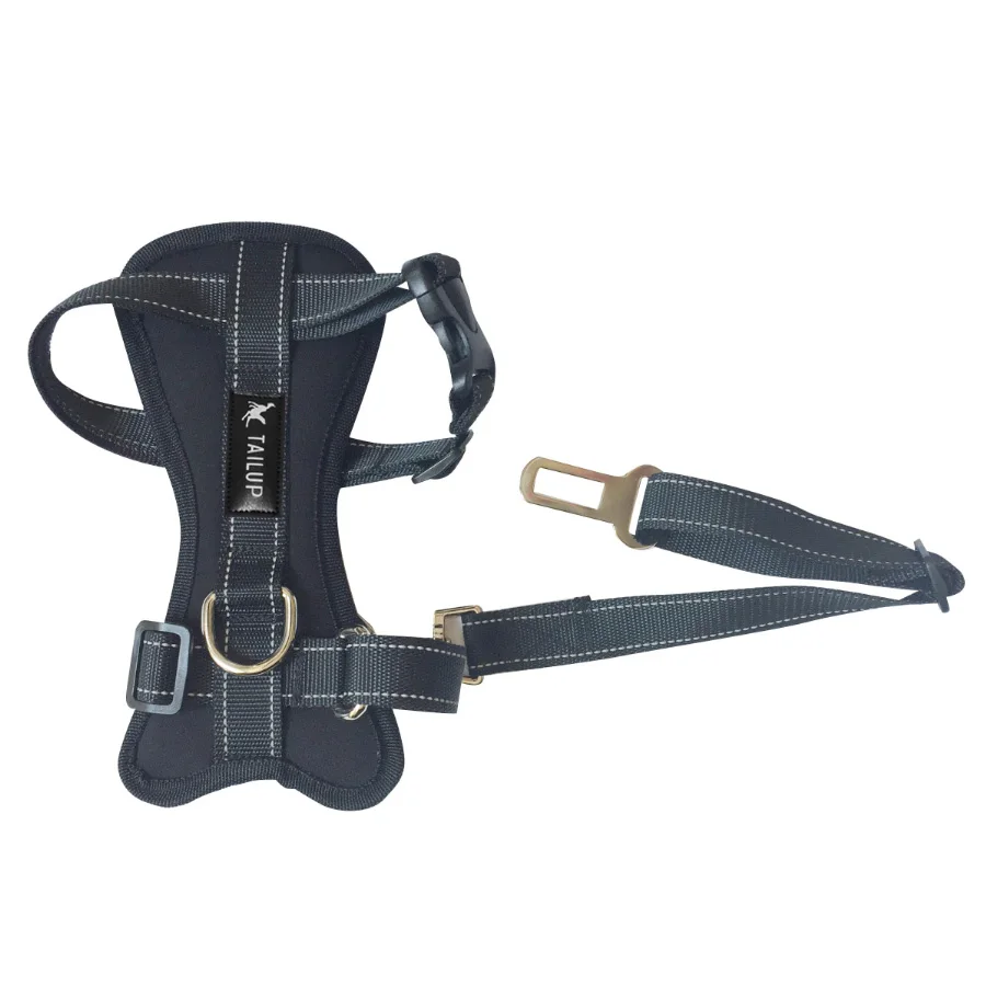 upgraded black TAILUP Горячая S/M/L/XL Авто обрыв маленькая собака Чихуахуа ремни для тела с быстроразъемными поводками - Цвет: upgraded black