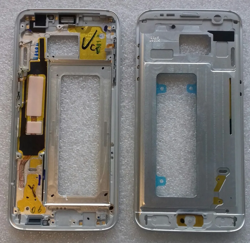 Для Samsung Galaxy S7 edge SM G935F Серебряный/серый/золотой цвет средняя пластина рамка с