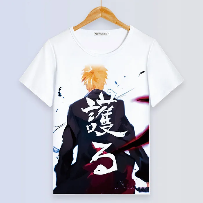 011 Футболка с Наруто Аниме одна деталь футболка для женщин DRAGON BALL футболка GINTAMA Косплей короткий рукав топы для мужчин jojo bleach тройники - Цвет: 011