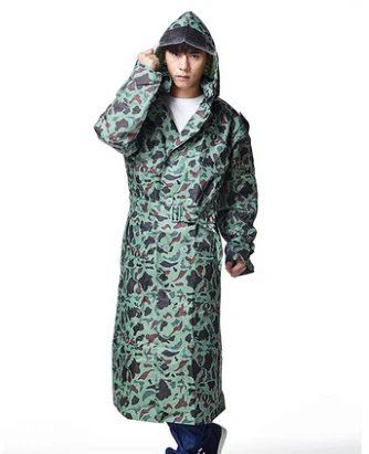 

Men Womens Camouflage Long Trench Raincoats Waterproof Outdoor Jacket burbe rry capa de chuva Poncho Slim Rainwear Free Shipping