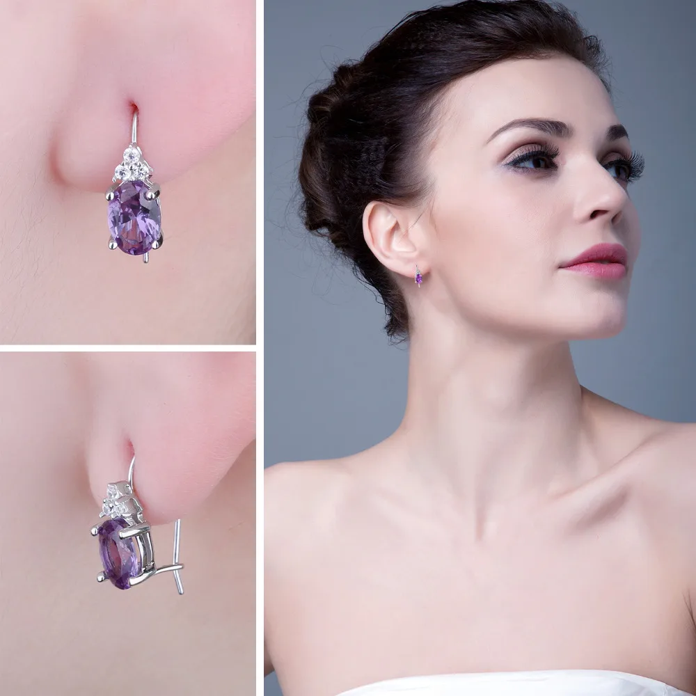 Jewelrypalace 100% стерлингового серебра 925 2.2ct Овальный создания Александрит сапфир